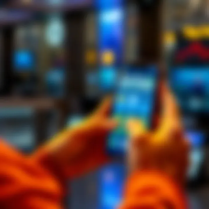 Crypto Apps for Beginners A person exploring various cryptocurrency apps on a smartphone, showing simple interfaces and easy navigation, representing beginner-friendly options.