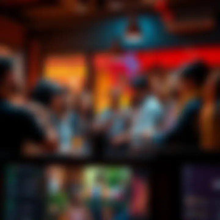 A group of diverse people discussing cryptocurrencies and sharing tips in a casual setting.