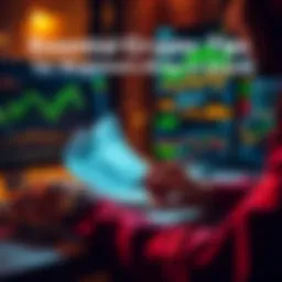 A person reviewing cryptocurrency charts and documents on a laptop, taking notes with a pen.