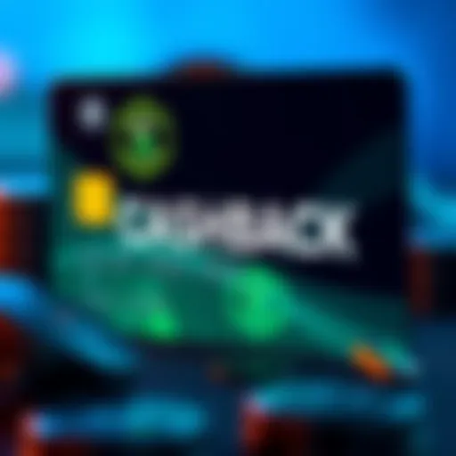 A sleek cryptocurrency card with cashback logos prominently displayed, symbolizing rewards without hidden fees