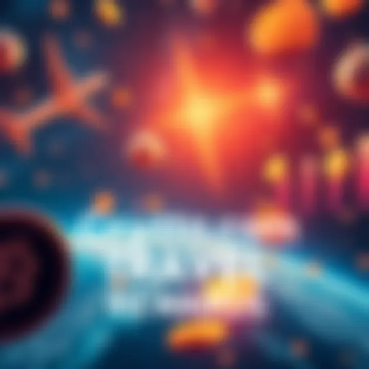 A visual representation of Crypto.com Travel's global launch, showcasing travelers enjoying rewards with cryptocurrency, like coins spinning and planes flying, symbolizing the 40% CRO rewards on trave...