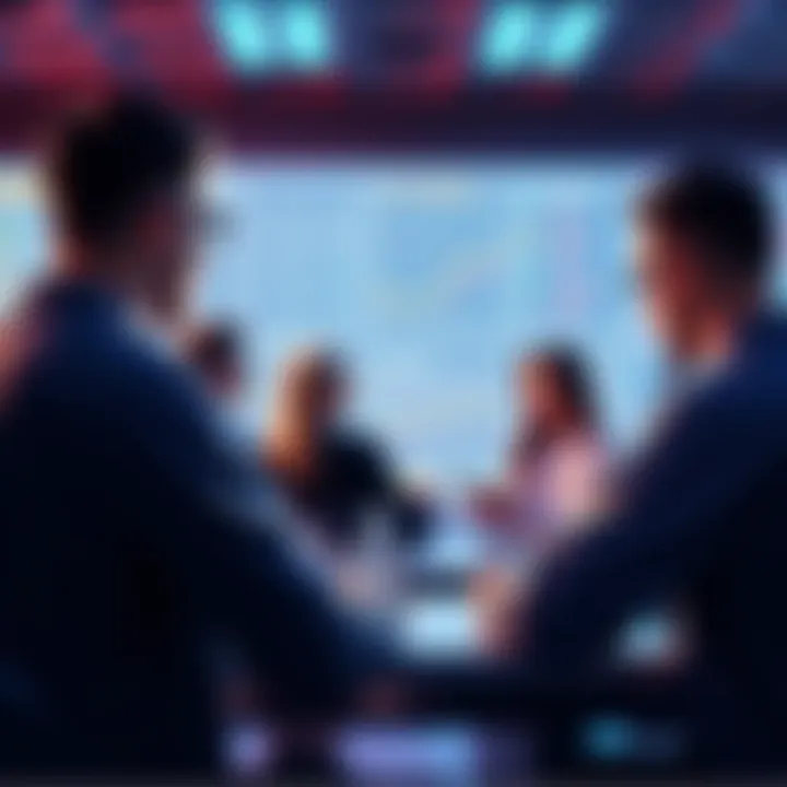 People engaging in a cryptocurrency discussion on a user board, sharing insights and tips while staying alert to scams.