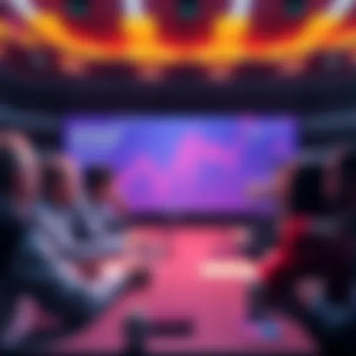A group of people discussing cryptocurrency in an online forum setting, sharing tips and insights.