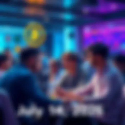 People engaging in a crypto discussion, analyzing trends and sharing insights