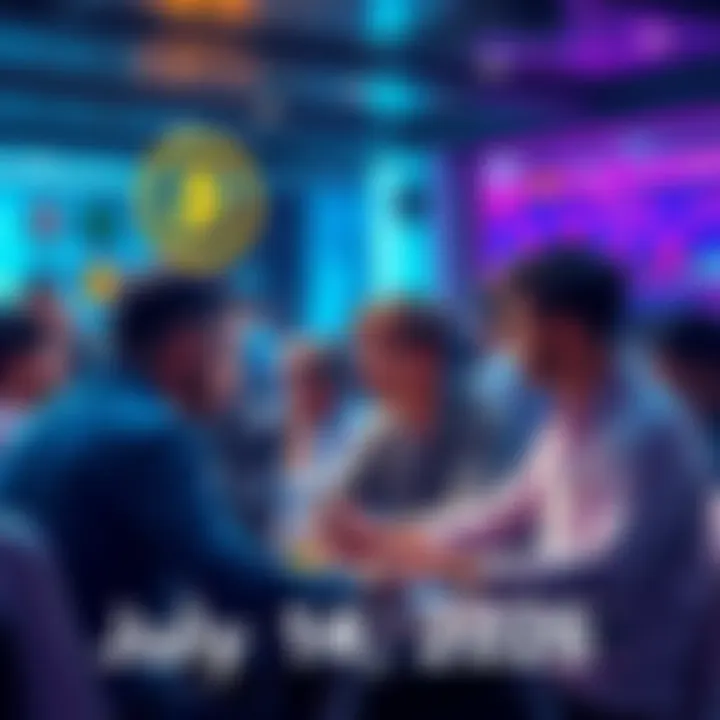 People engaging in a crypto discussion, analyzing trends and sharing insights