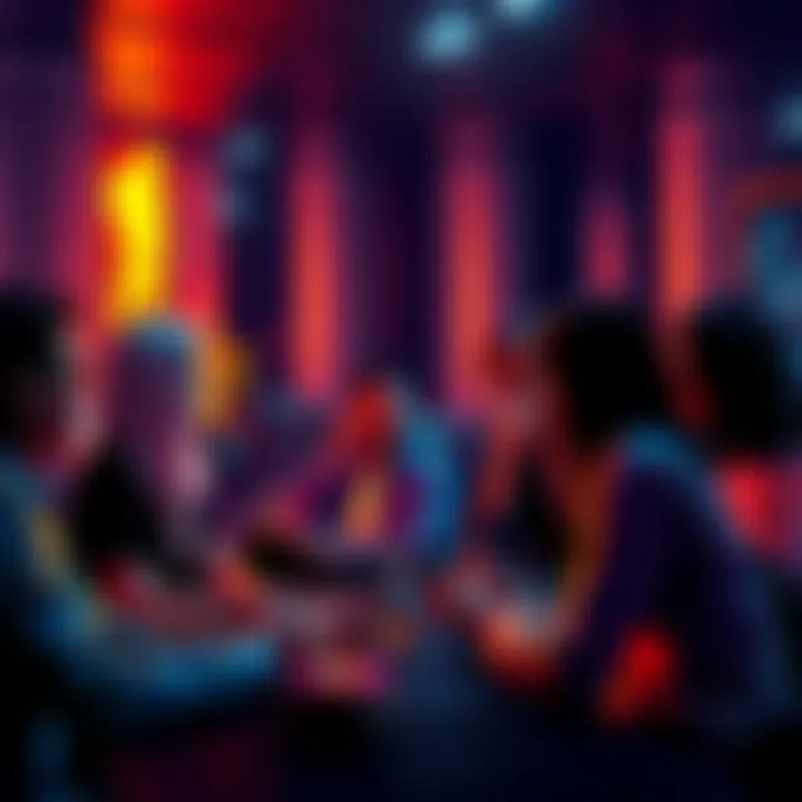 Crypto Discussion Theme A group of people discussing cryptocurrency tips and risks in a friendly environment, emphasizing safety and relevant information.