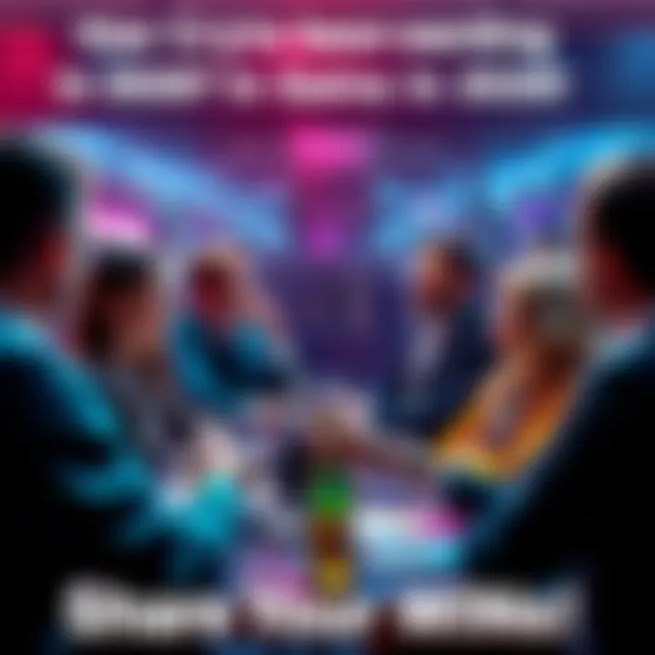 A group of people sharing their positive experiences with cryptocurrency trading in 2026 during a forum meeting