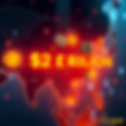 Crypto Investment Potential in Asia A graphic showing the potential financial growth from crypto investment in Asia, illustrating $2 trillion in new flows, with cryptocurrency symbols and Asia's map