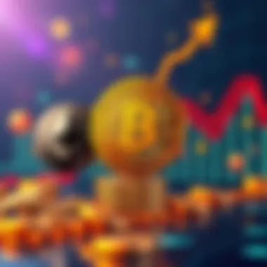 Illustration showing ETH, SOL, and BTC logos with a rising graph in the background, representing potential investment growth.