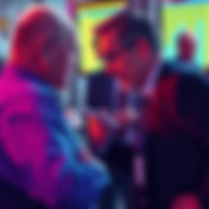 Financial advisor Ric Edelman discussing cryptocurrency investment strategies with individuals