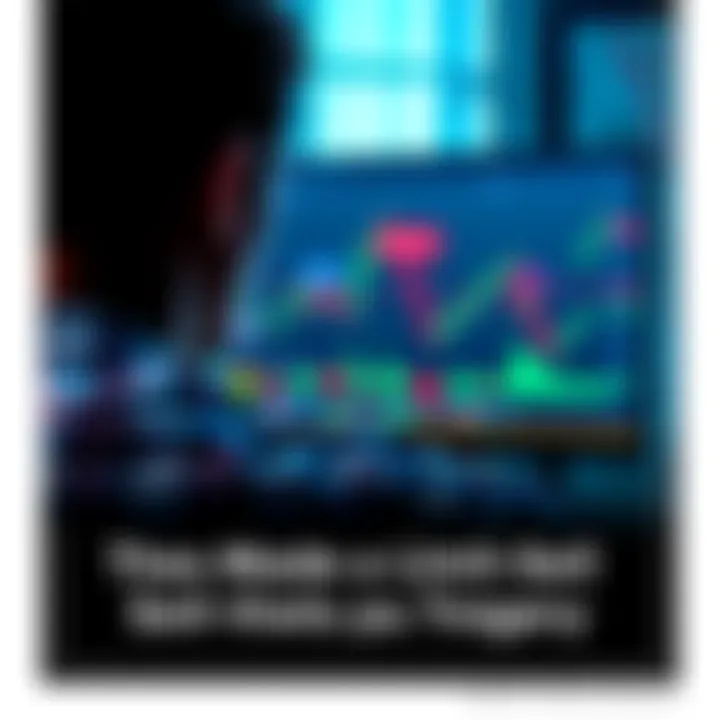 A person looking at a computer screen displaying cryptocurrency charts with sell limit orders highlighted