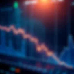 A graph showing a downward trend in crypto prices, symbolizing the shift in market liquidity with institutional investors dominating and altcoins struggling.