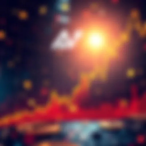 A graph showing a sharp decline in cryptocurrencies, with altcoins dropping significantly.