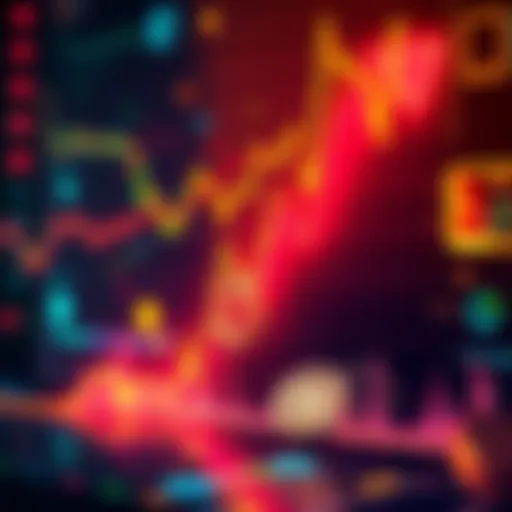 Graph showing upward trend of legitimate cryptocurrencies and a downward trend of scam coins