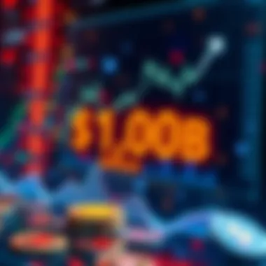 Crypto Market Surge A graphic showing a $100 billion increase in cryptocurrency investments, with rising charts and digital coins in the background.