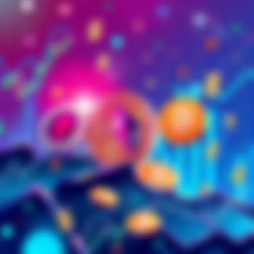 A vibrant illustration depicting Bitcoin, Ethereum, and memecoins surging in value, set against a backdrop of a booming crypto market with charts and dollar signs.
