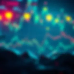 Graph showing a downward trend in cryptocurrency values amid rising geopolitical tensions related to Iran.