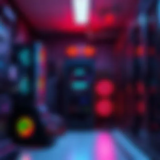 A comparison of a home crypto mining rig and a professional hosting facility, showing equipment and electricity meters, highlighting the differences in profitability.