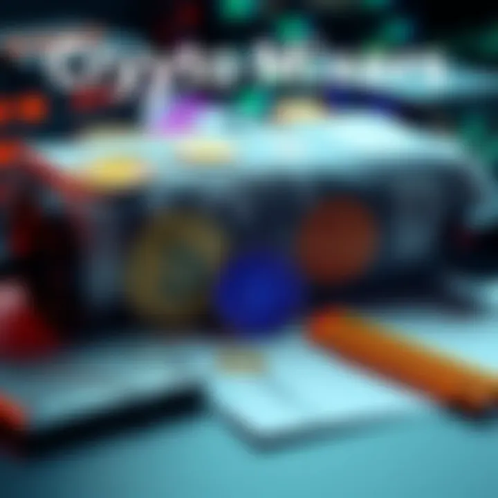 A visual representation of crypto mixers showing digital currency symbols and legal documents, symbolizing their legitimate uses in finance.