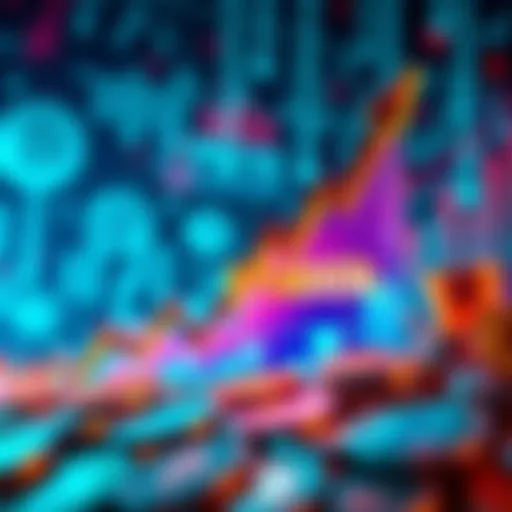 A graphic showing a rising graph against a backdrop of digital coins, illustrating the achievement of a $100k crypto portfolio.