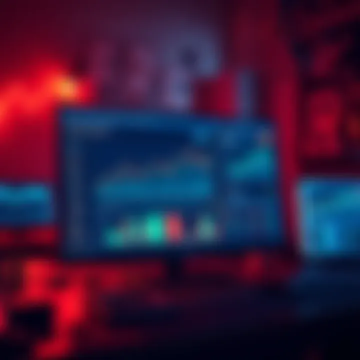 A computer screen displaying a simple crypto portfolio tracker with charts and data