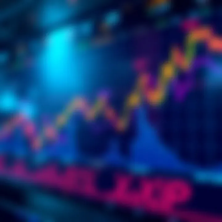 A chart showing a decline in cryptocurrency prices with a focus on XRP