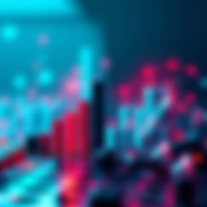 A graphic showing a failing crypto project with a bar graph indicating low visibility and media coverage, contrasted with a thriving project receiving media attention.