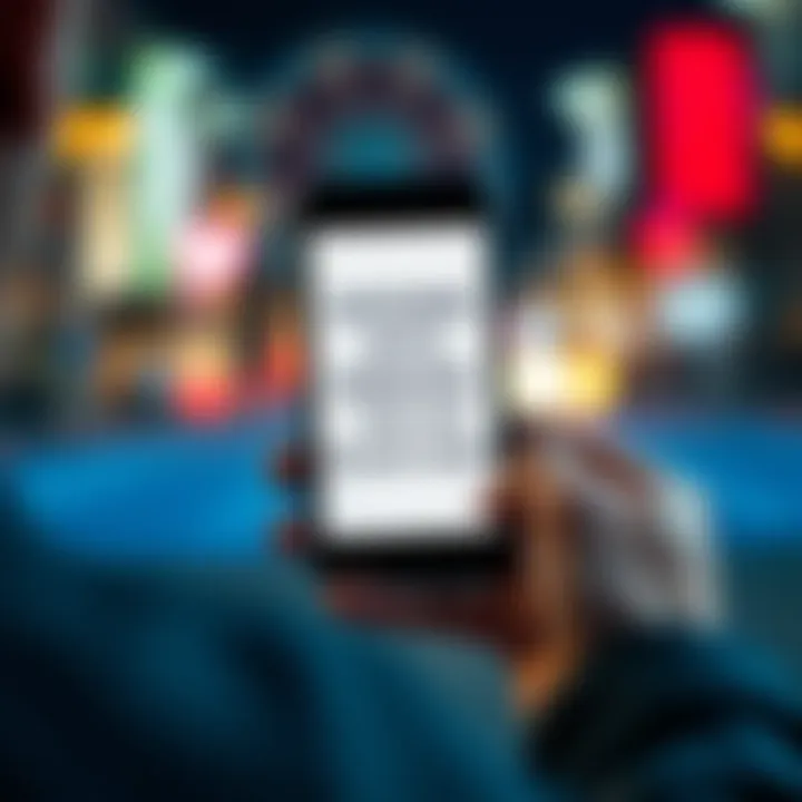A person holds a smartphone displaying a positive message about recovering from crypto liquidations.