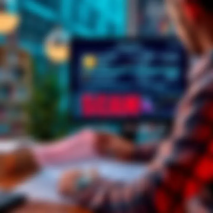 A person reviewing documents and a computer screen displaying blockchain information to combat crypto scams