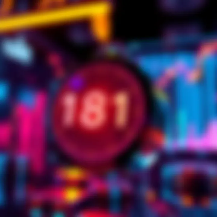 A digital clock counting down to the cryptocurrency supply halving event, with rising price charts in the background.