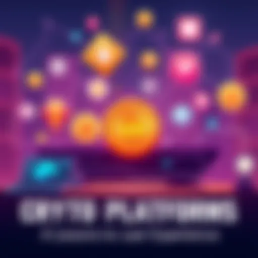 Illustration showing various cryptocurrency swap platforms with icons representing speed, simplicity, and reliability.