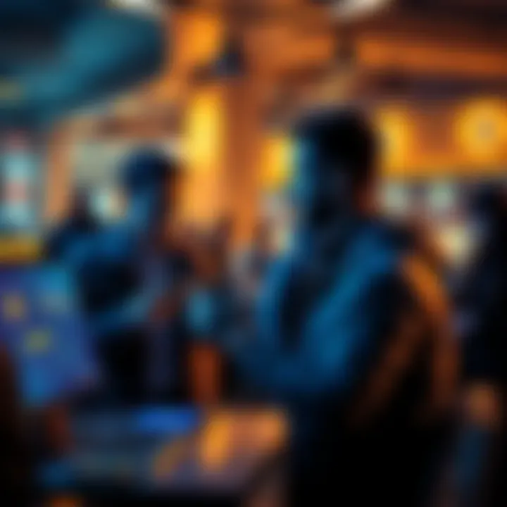 People exchanging cryptocurrencies on the Exodus platform, showcasing transaction screens and wallet management features