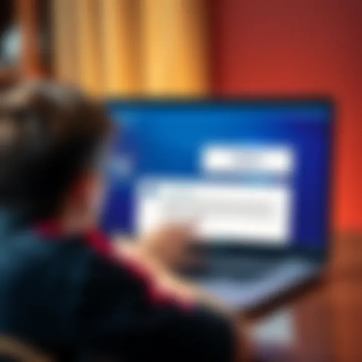 A person looking frustrated while trying to send cryptocurrency purchased with PayPal on their laptop screen, showing error messages about incompatible assets.