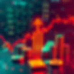 A graphic showing a comparison between cryptocurrency and traditional investments like gold and stocks, with arrows indicating flow of funds.