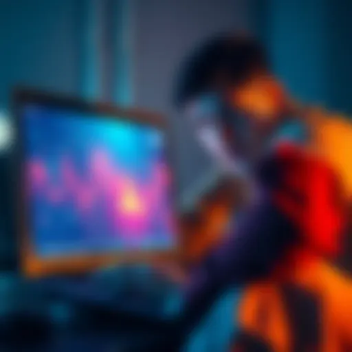 A shocked person looking at their laptop screen showing a drained cryptocurrency wallet with warning signs.