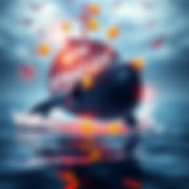A representation of a crypto whale, symbolizing the 7 Siblings, strategically borrowing ETH during market dips.