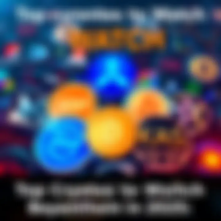 A collage of logos from XRP, ADA, HBAR, XLM, and KAS representing emerging cryptocurrencies