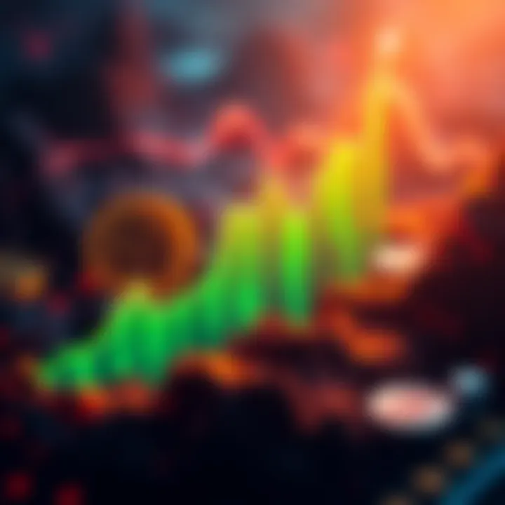 Graph showing a 17% increase in cryptocurrency value with altcoins in decline.