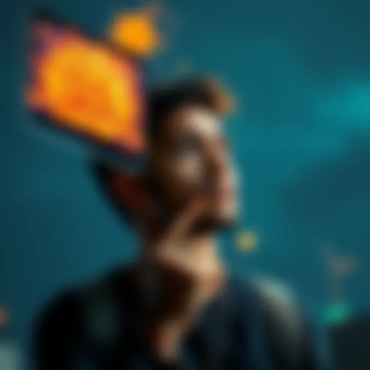 A person contemplating the impact of cryptocurrency on energy consumption, symbolizing the discussion on Bitcoin and currency stability.