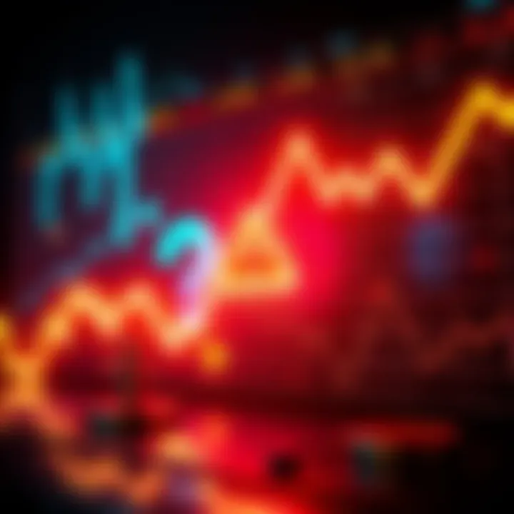 A graphic showing a downward trend in cryptocurrency prices, with a warning symbol indicating concerns about a potential rug pull.