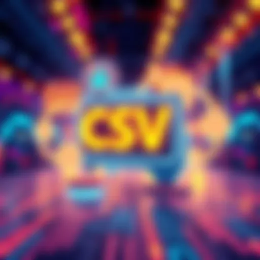Illustration showing a digital representation of a CSV generator with data flow and server icons, symbolizing extended maintenance support for the MyDONUTs tool.