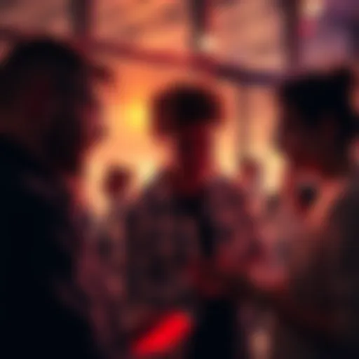 A group of people engaged in discussion, sharing ideas and exploring new topics together