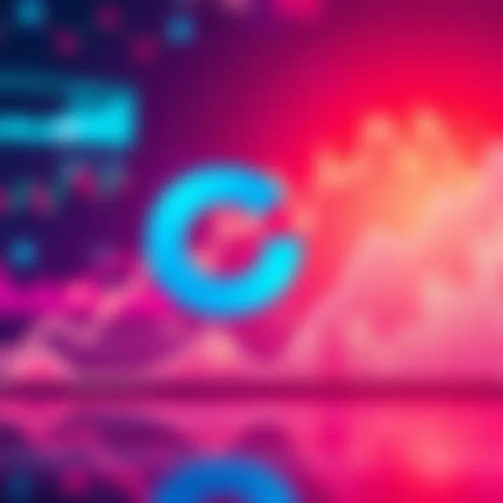 A visual representation of Curve's logo alongside upward trending financial graphs, symbolizing its potential growth in the fintech sector by 2025.