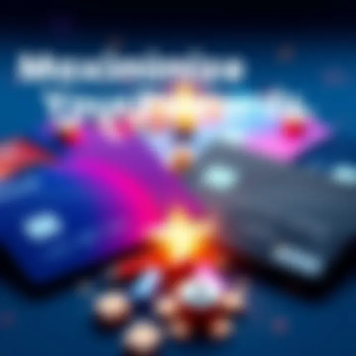 A visual representation of credit cards with a focus on rewards points, highlighting the difference between using Curve and directly using Revolut.