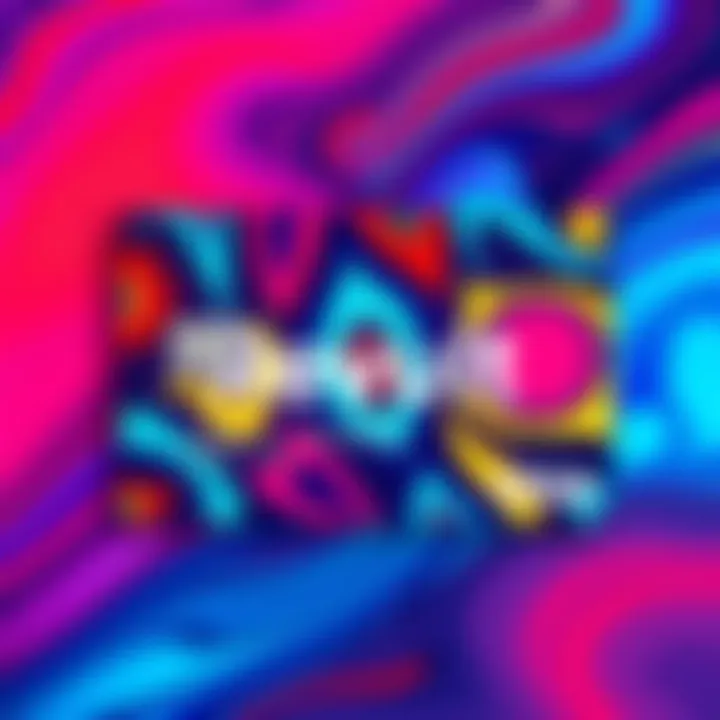 A stunning custom Revolut card showcasing vibrant colors and unique patterns that reflect individuality.