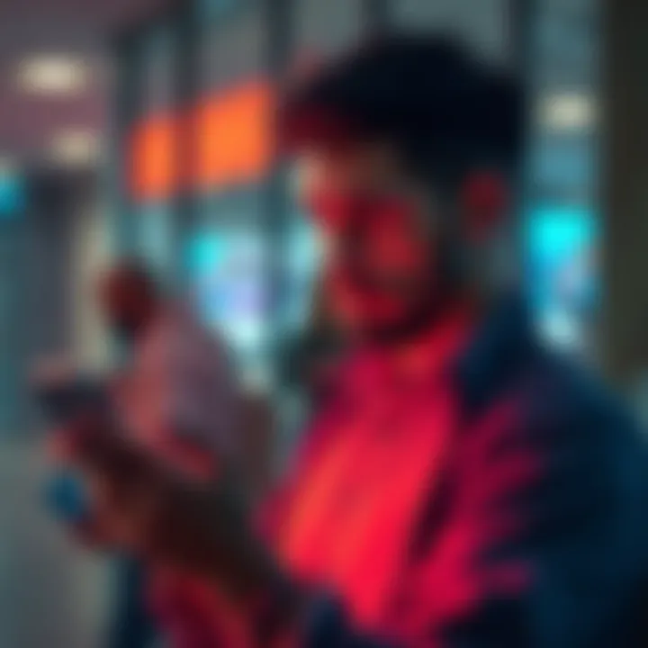 Customer waiting for funds A frustrated customer holding a phone, looking concerned about delayed refund for 2,995 USDC from ChangeNOW.