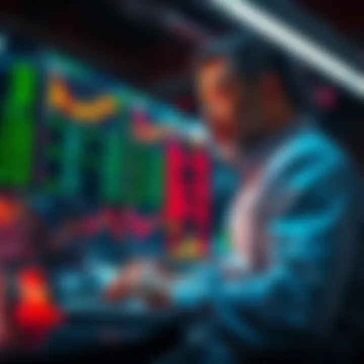 A long-time customer of Kraken looks at stock charts on a laptop, reflecting on his investment journey since 2021.