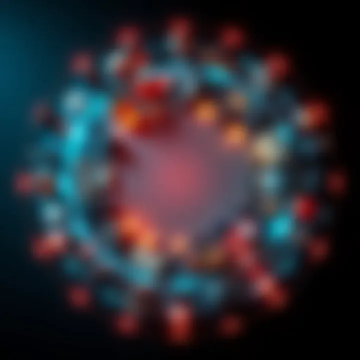 A visual representation of recurring patterns in life, showing a circular flow of various daily activities and decisions.