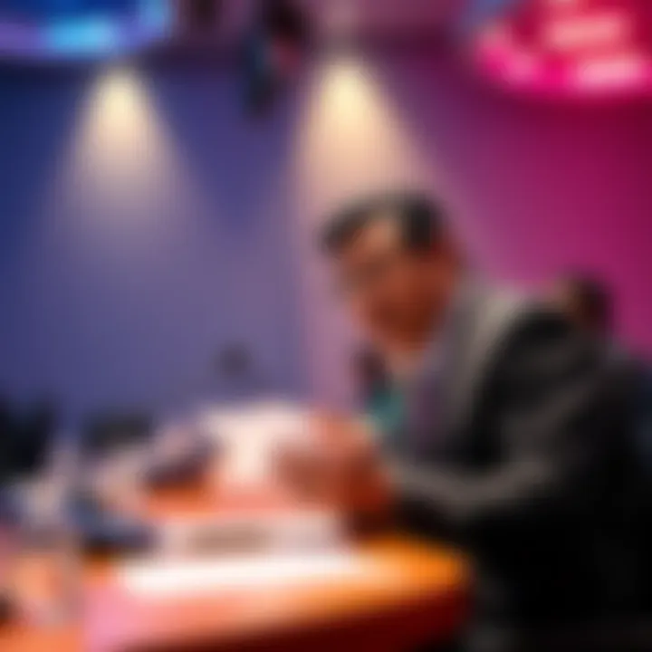 CZ speaking at a conference about centralized exchanges and their role in preventing terrorism