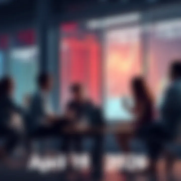 Group of people discussing trading strategies and ideas in a casual setting